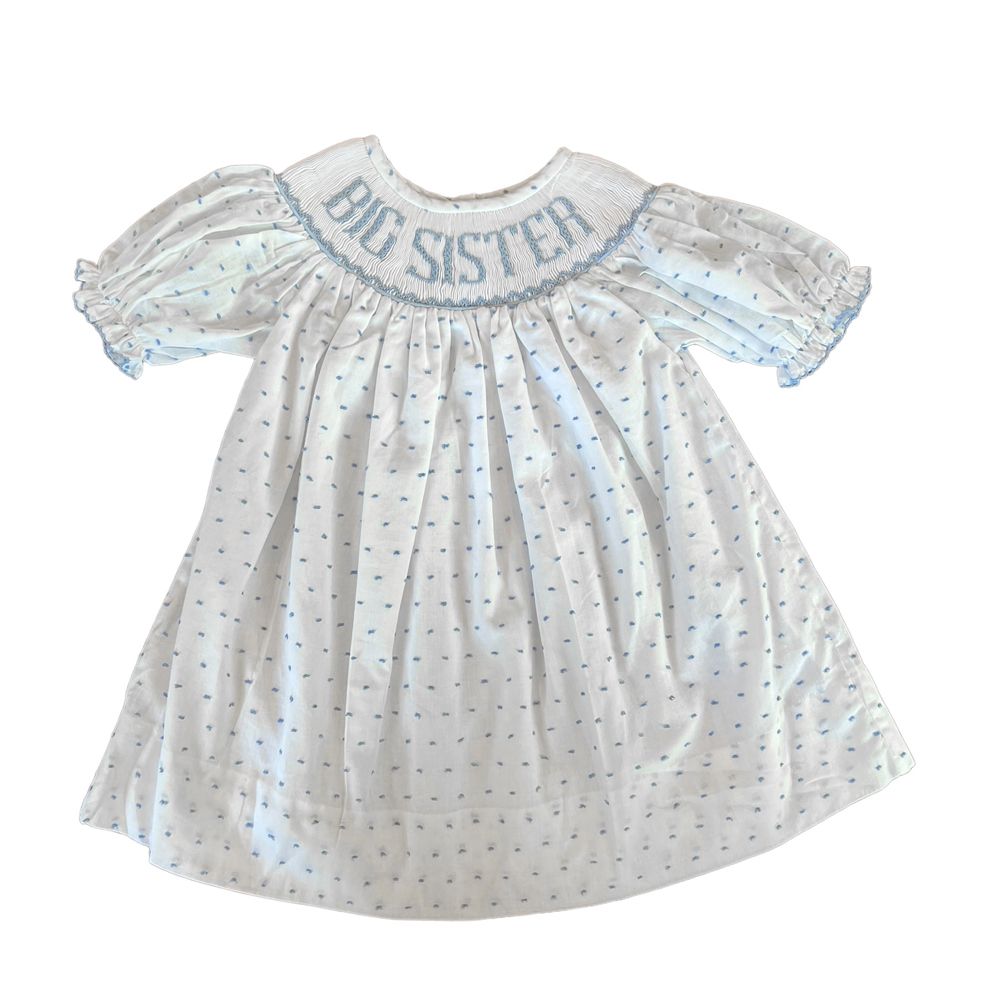 Big Sister Blue Swiss Dot Dress Max + Molly Big Sister Blue Swiss Dot Dress Max + Molly