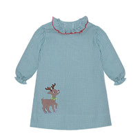 Green Ava Rose Dress - Rudolph