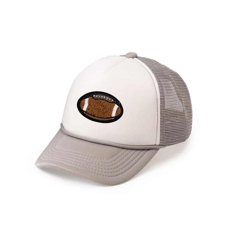 Football Trucker Hat-Grey