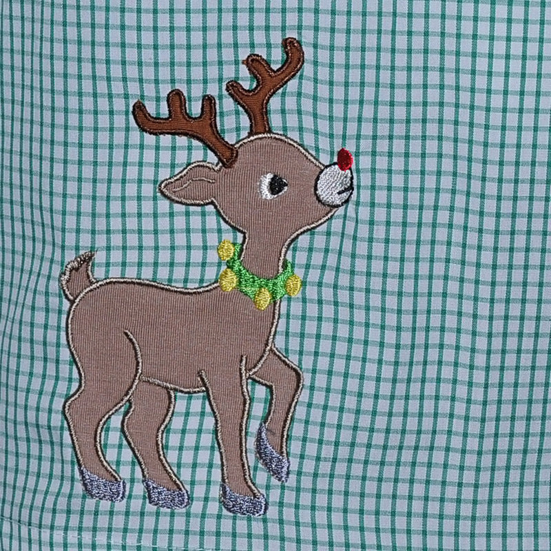 Green Ava Rose Dress - Rudolph