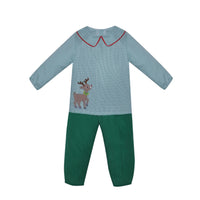 Green Beau Pant Set - Rudolph