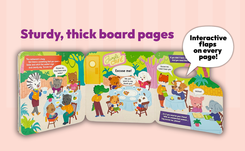 Manners First Peek-a-Flap Interactive Board Book
