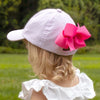 Pink Seersucker Golf Cart Hat