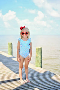 Patriotic Daisy One Piece Swimsuit