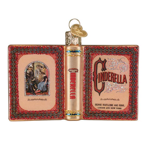 Cinderella Book Ornament
