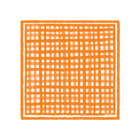 Tailgate Check Scarf in Orange
