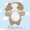 Dog Zubaby Knit Rattle - Pink: 5" Rattle