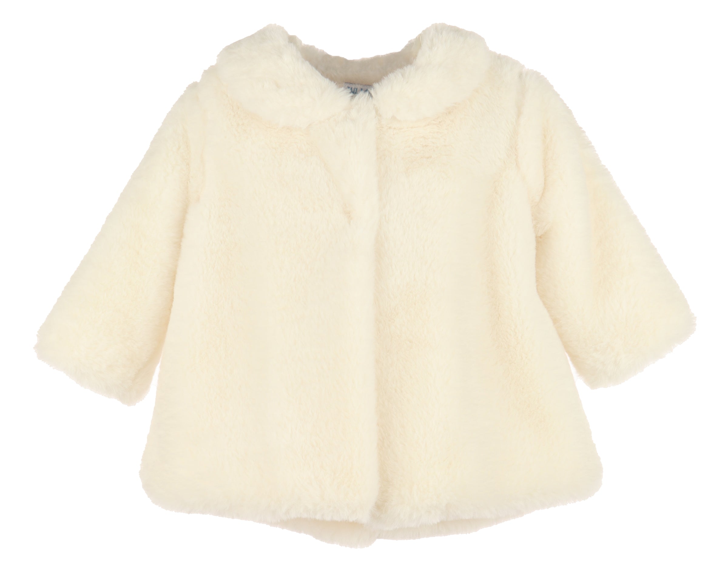 Cozy Fuzzy Ivory Long Coat