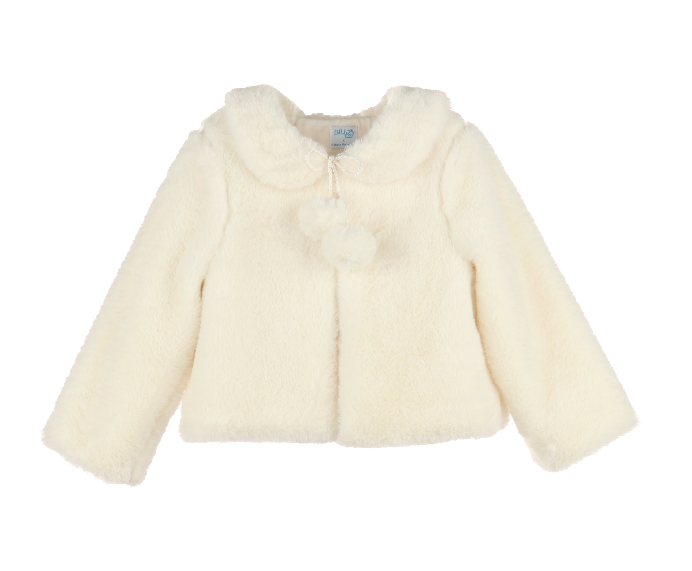 Cozy Fuzzy Ivory Coat