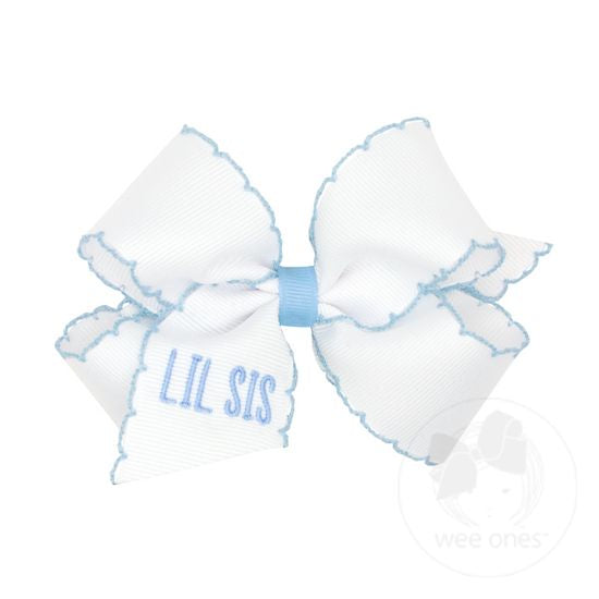 Wee Ones Little Sis Bow - Blue