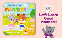 Manners First Peek-a-Flap Interactive Board Book