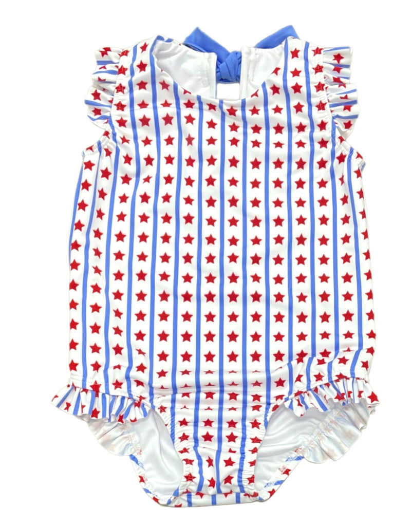 Stars and Stripes One Piece Swimsuit