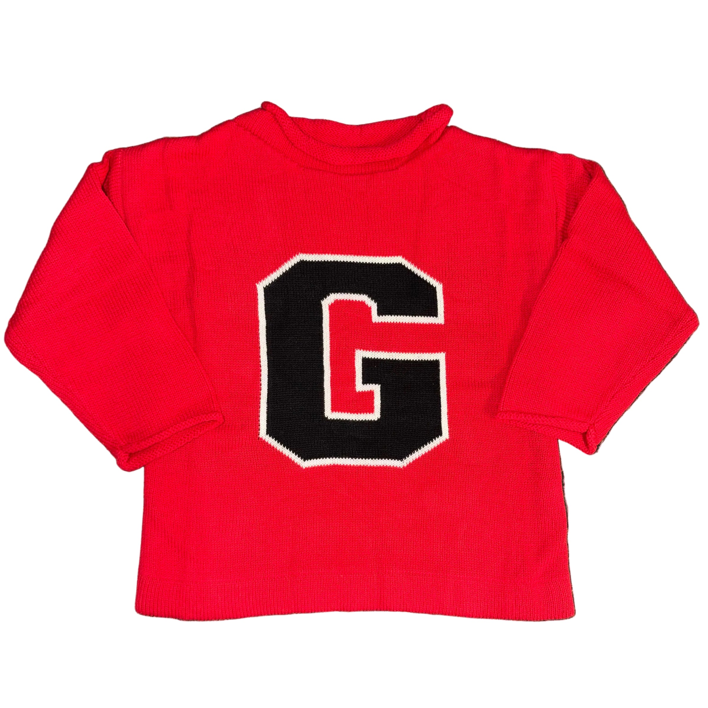 Adult G Intarsia Rollneck Sweater