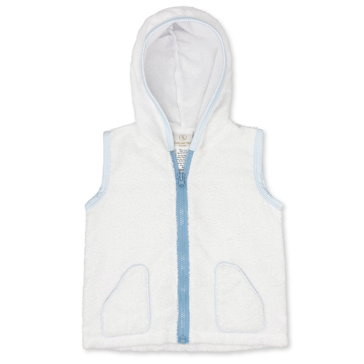 Adventure Awaits Cover Up - Legacy White, Baby Blue Minigingham