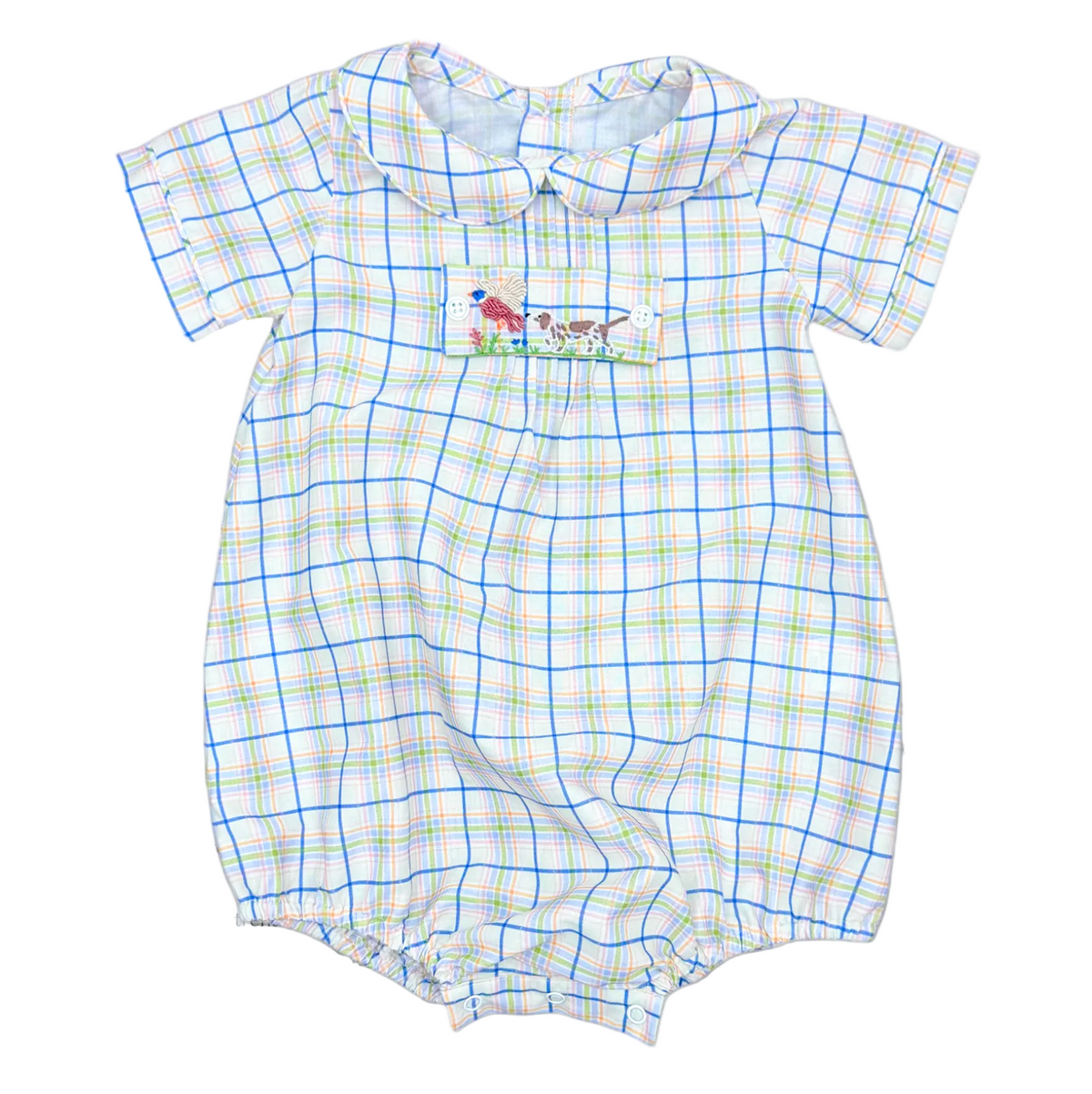 Anderson Bubble Pointer Plaid with Button Tab