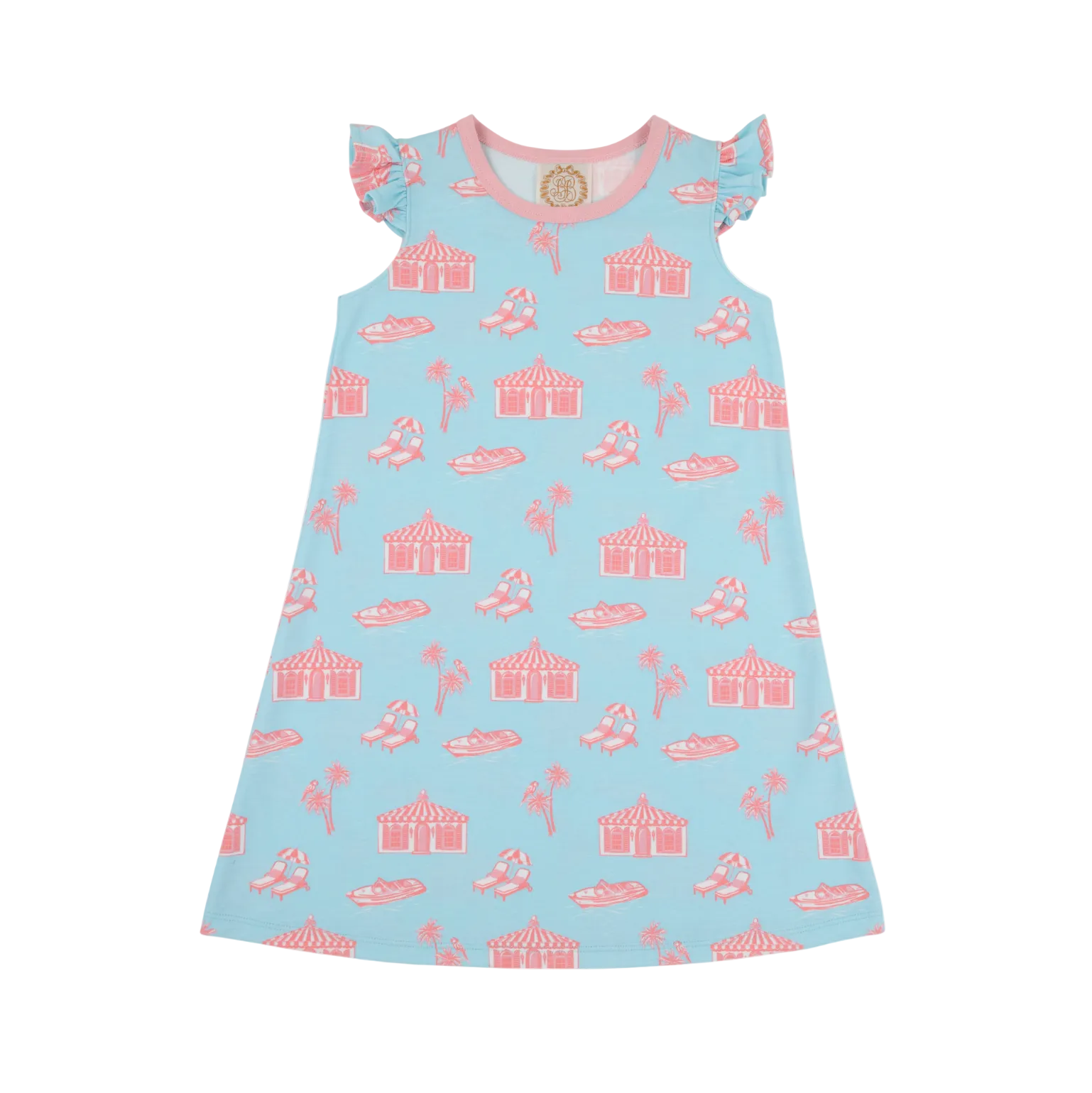 Angel Sleeve Polly Play Dress Pima Parrot Cay Canopy Sandpearl Pink