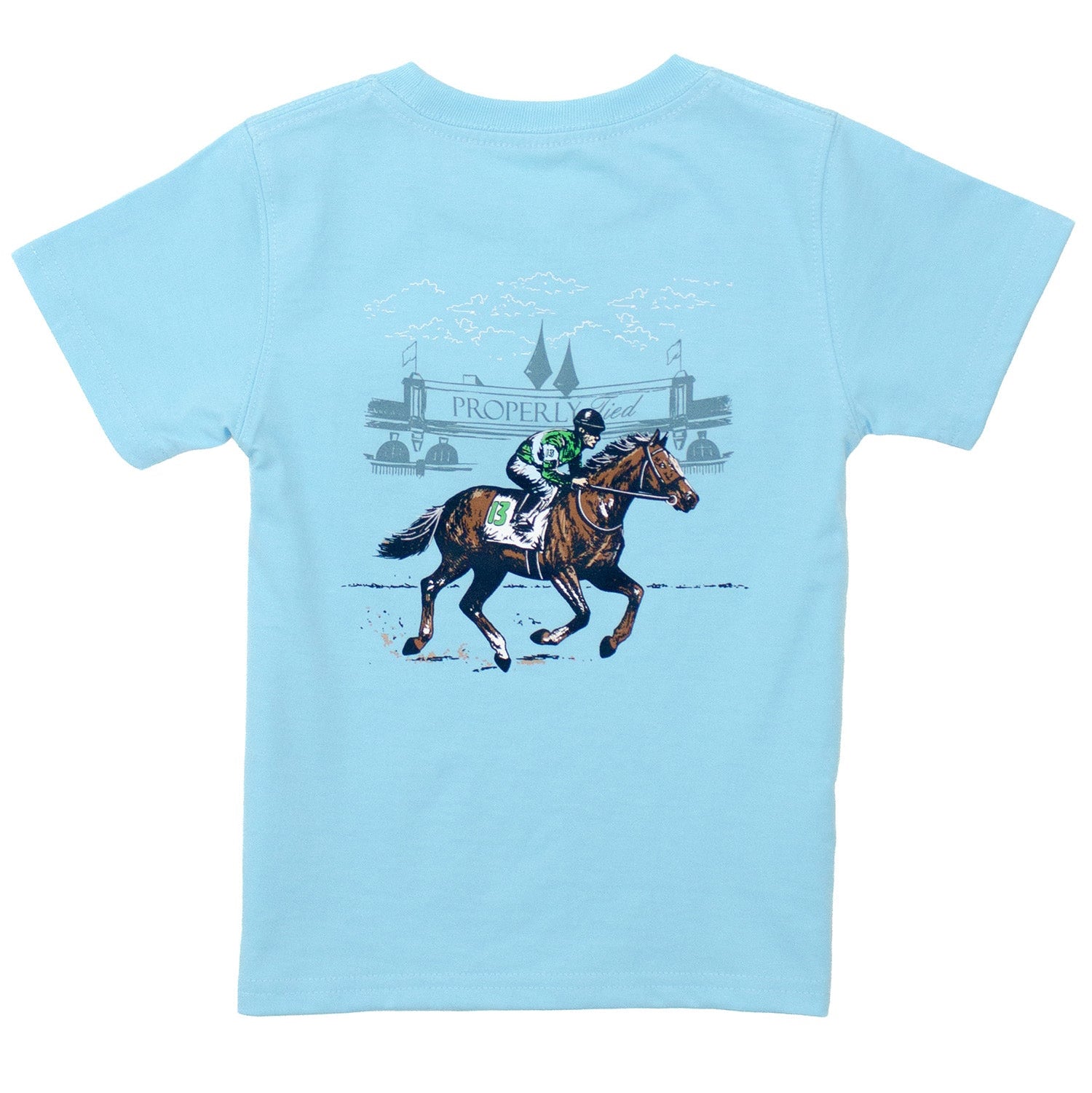 Derby Day Aqua SS T-Shirt