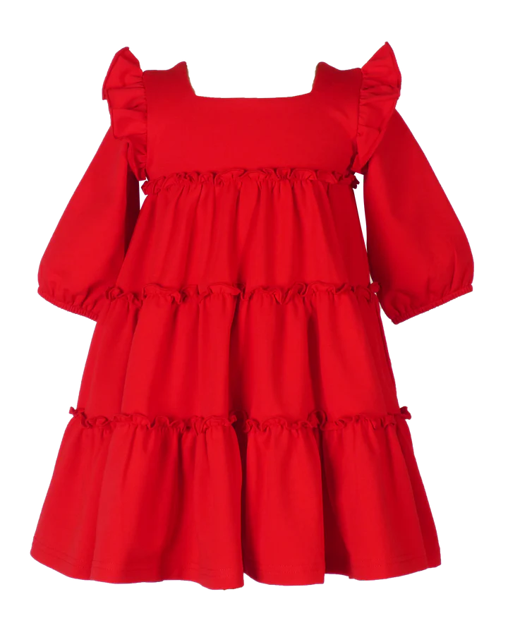 Ariel Dress-Red Knit