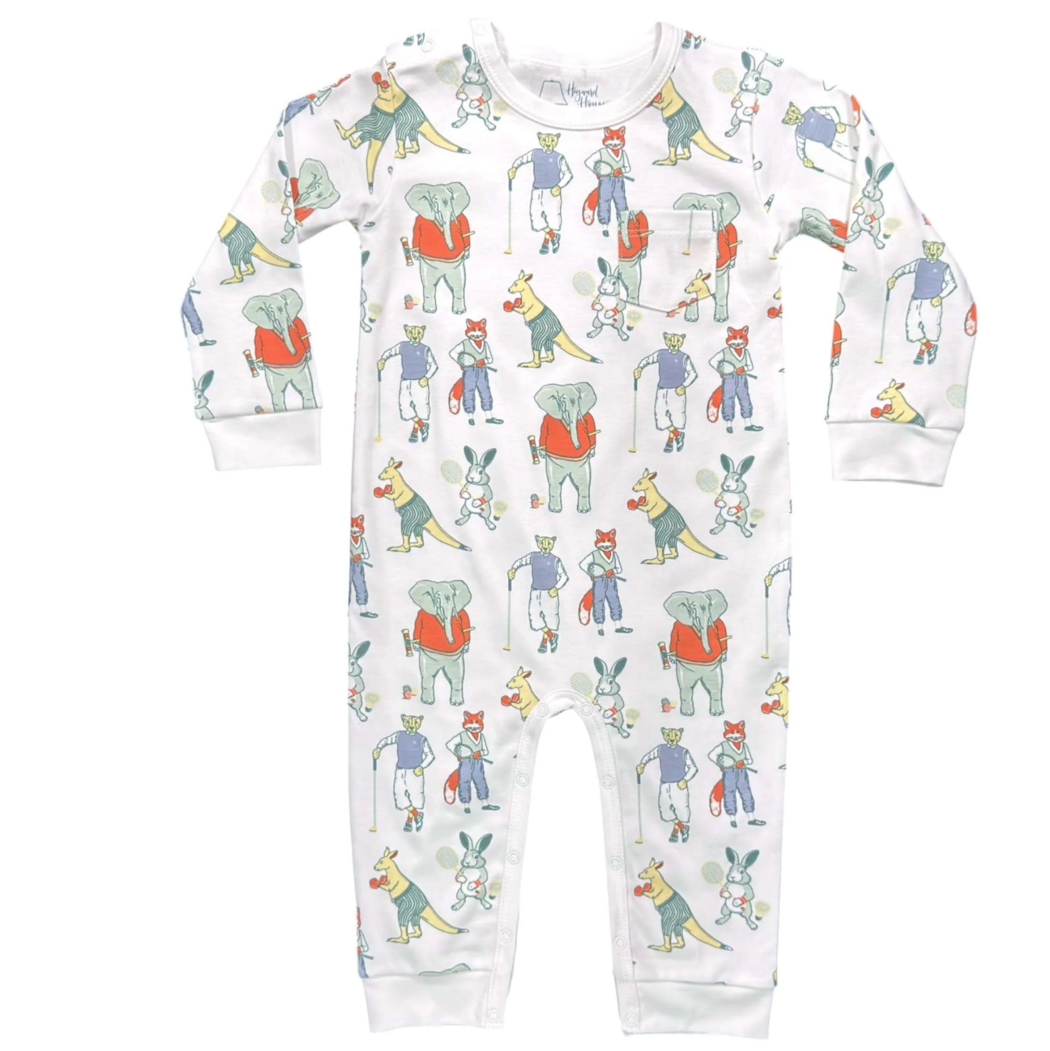 Animal Club LS Romper