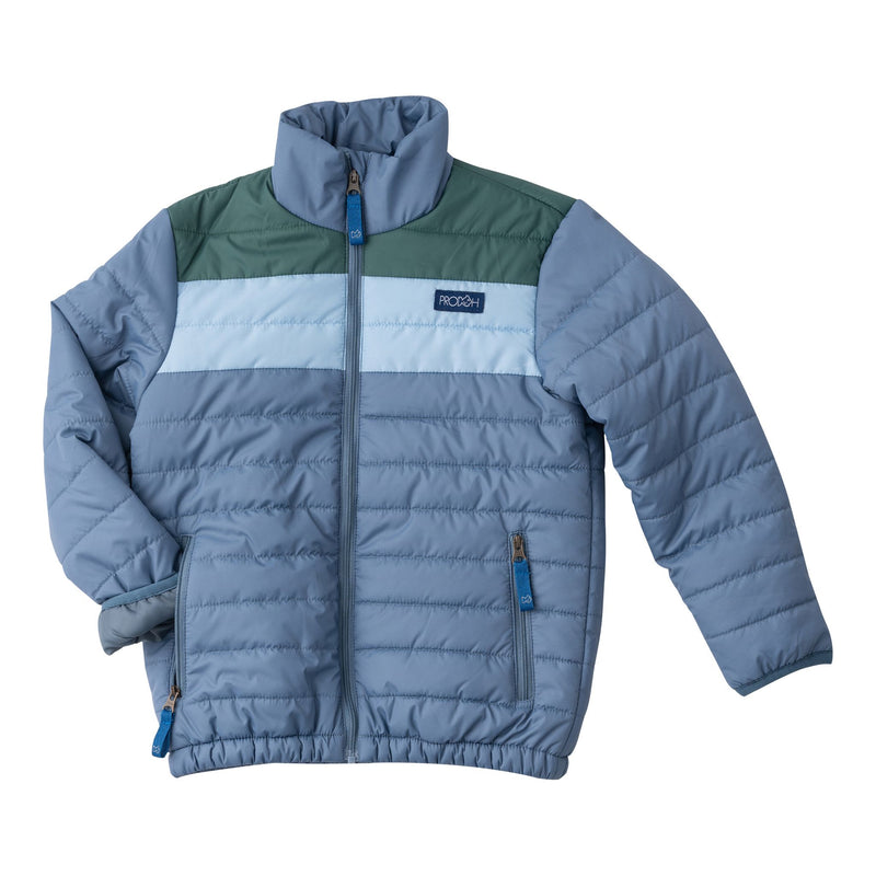 PRE-ORDER Puffer Jacket- Bluefin Colorblock