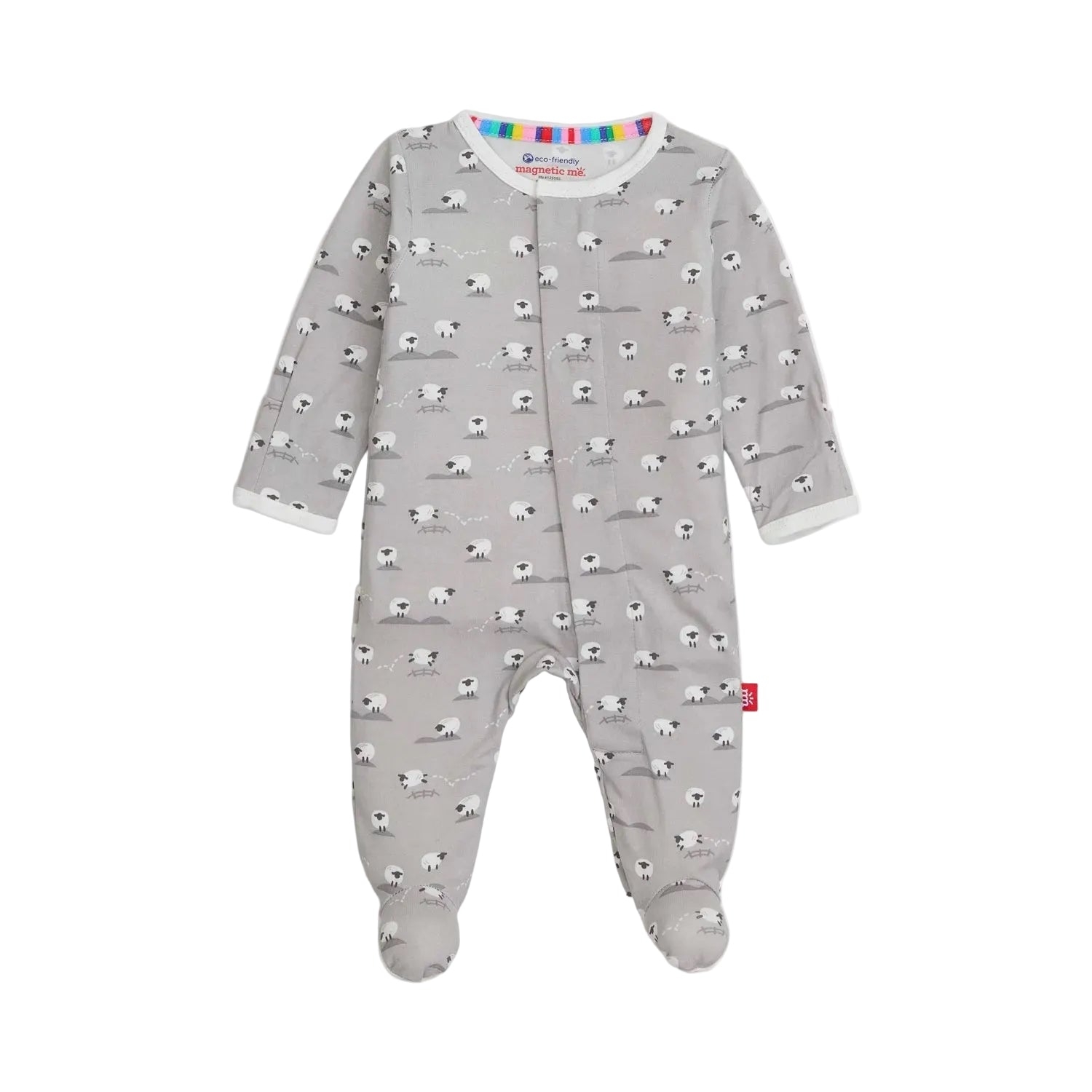 Baa Baa Baby Gray Modal Magnetic Footie