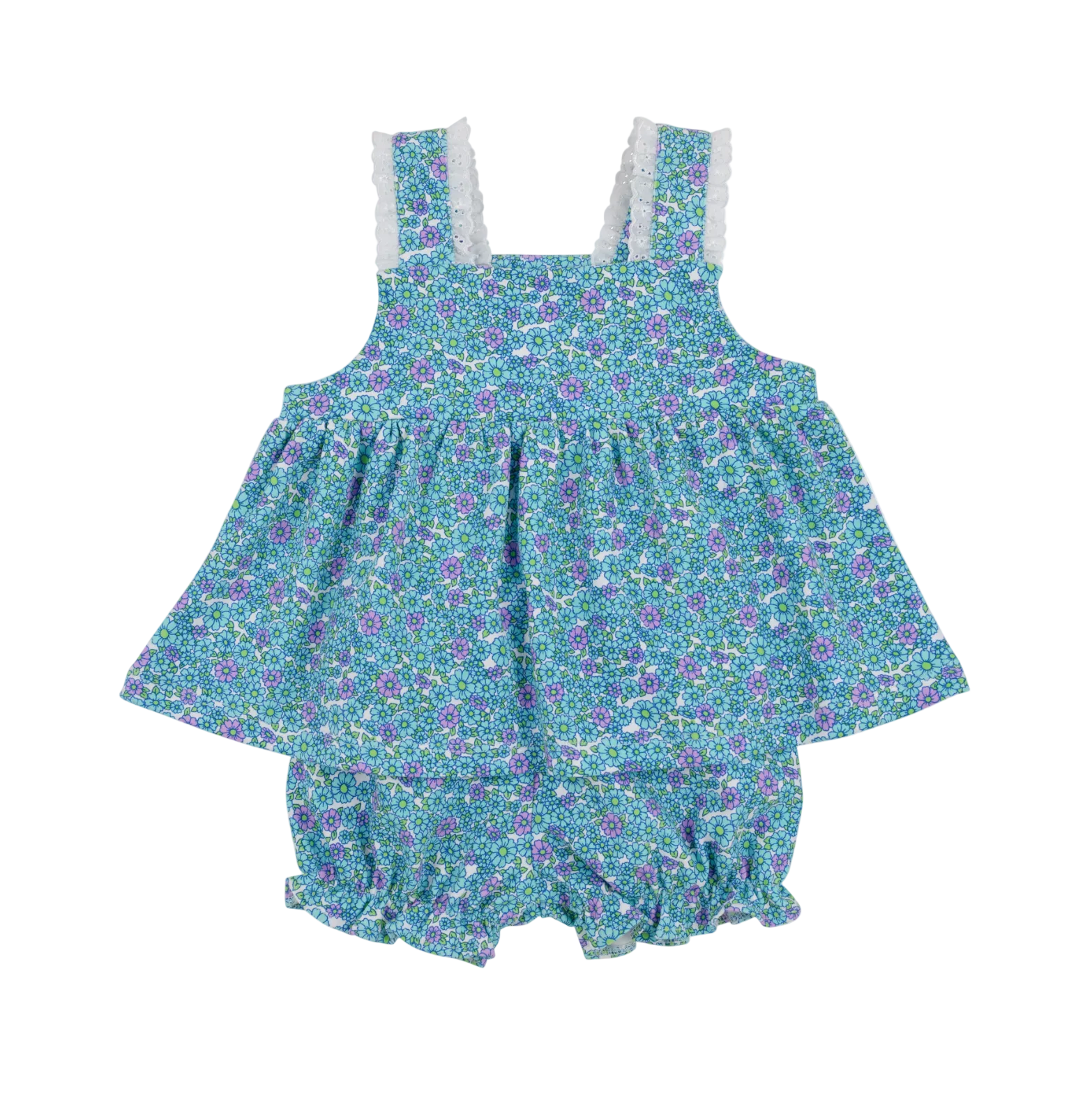 Babs Bloomer Set Fitzroy Floral Worth Ave White