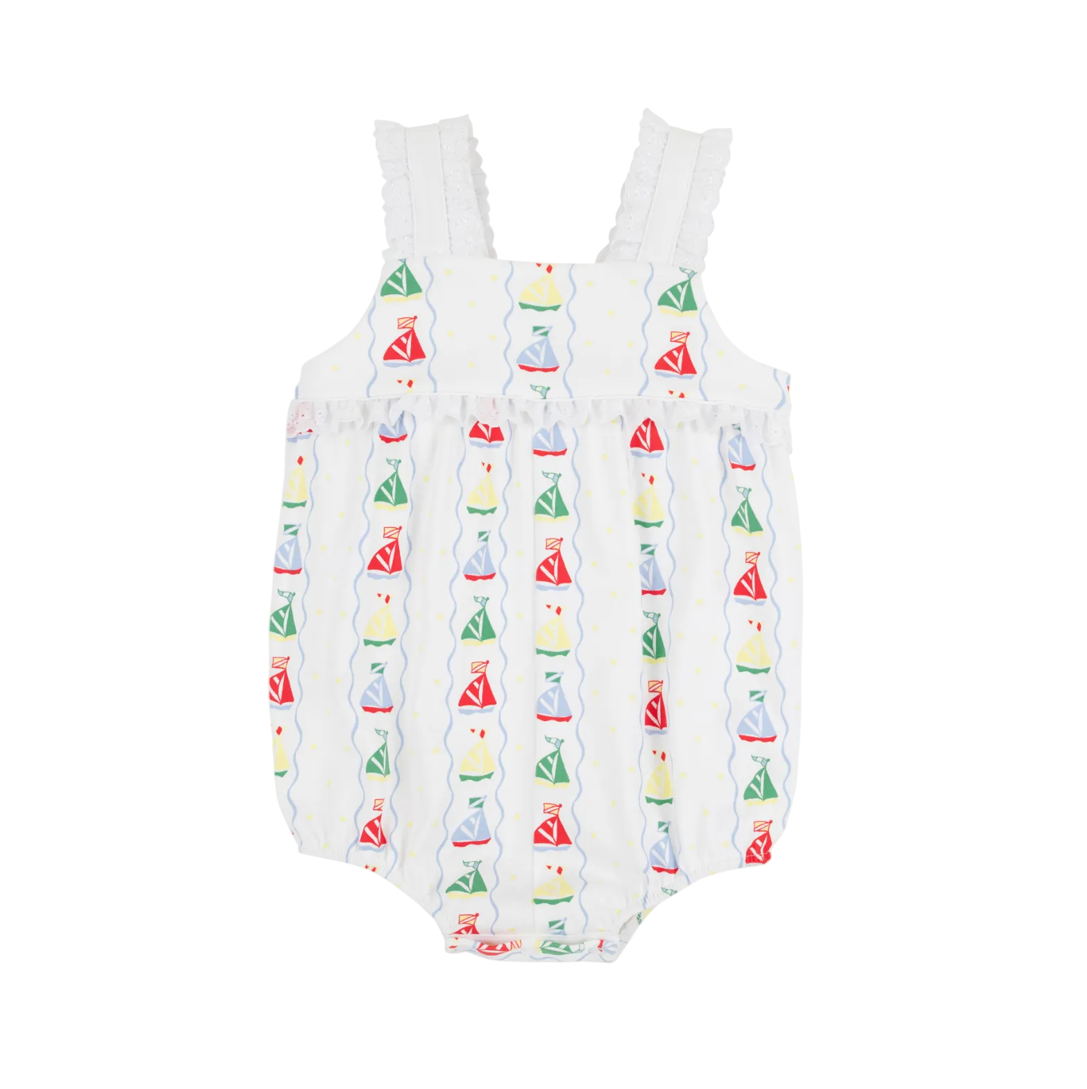 Babs Bubble Pima Set Sail Worth Ave White