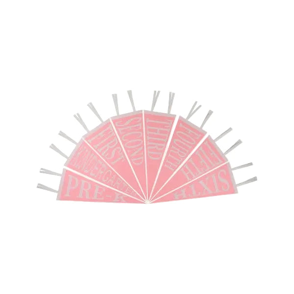 Back to School Pennant Hamptons Hot Pink