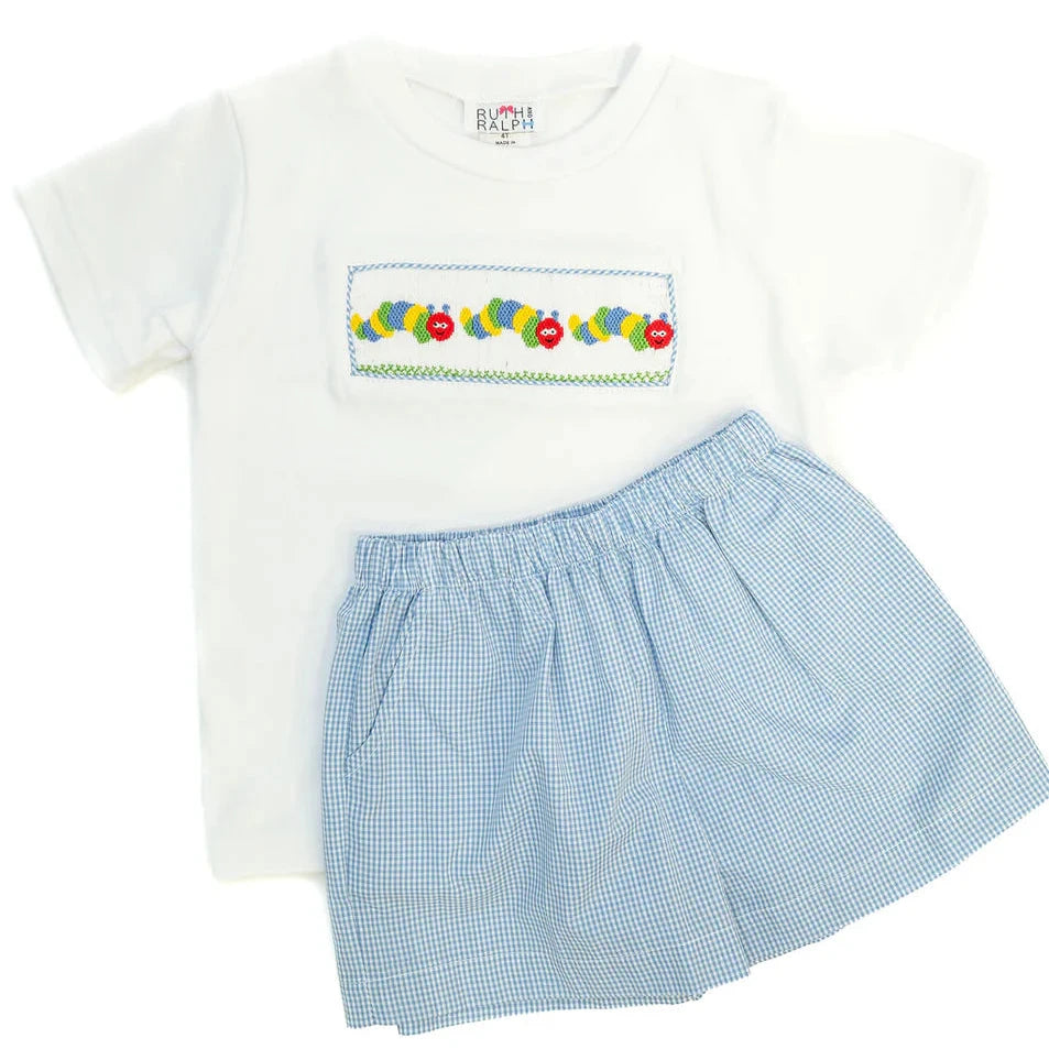 Back to School Caterpillar T-shirt Short Set