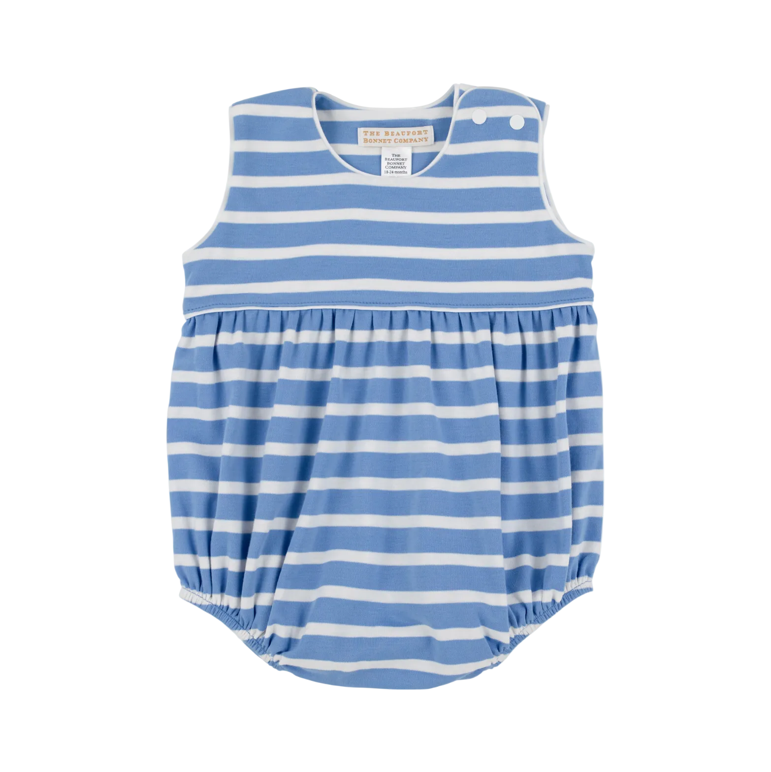 Barlett Bubble Pima Barbados Blue Stripe Worth Ave White