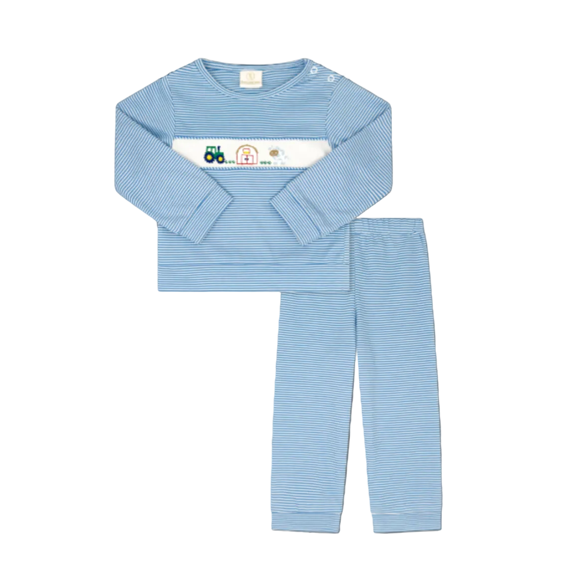 Bayou Play Set Louisville Light Blue Ministripe- Farm