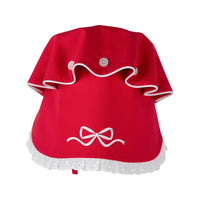 Bellefaire Bonnet Broadcloth/Eyelet Richmond Red/Worth Ave White/Bow