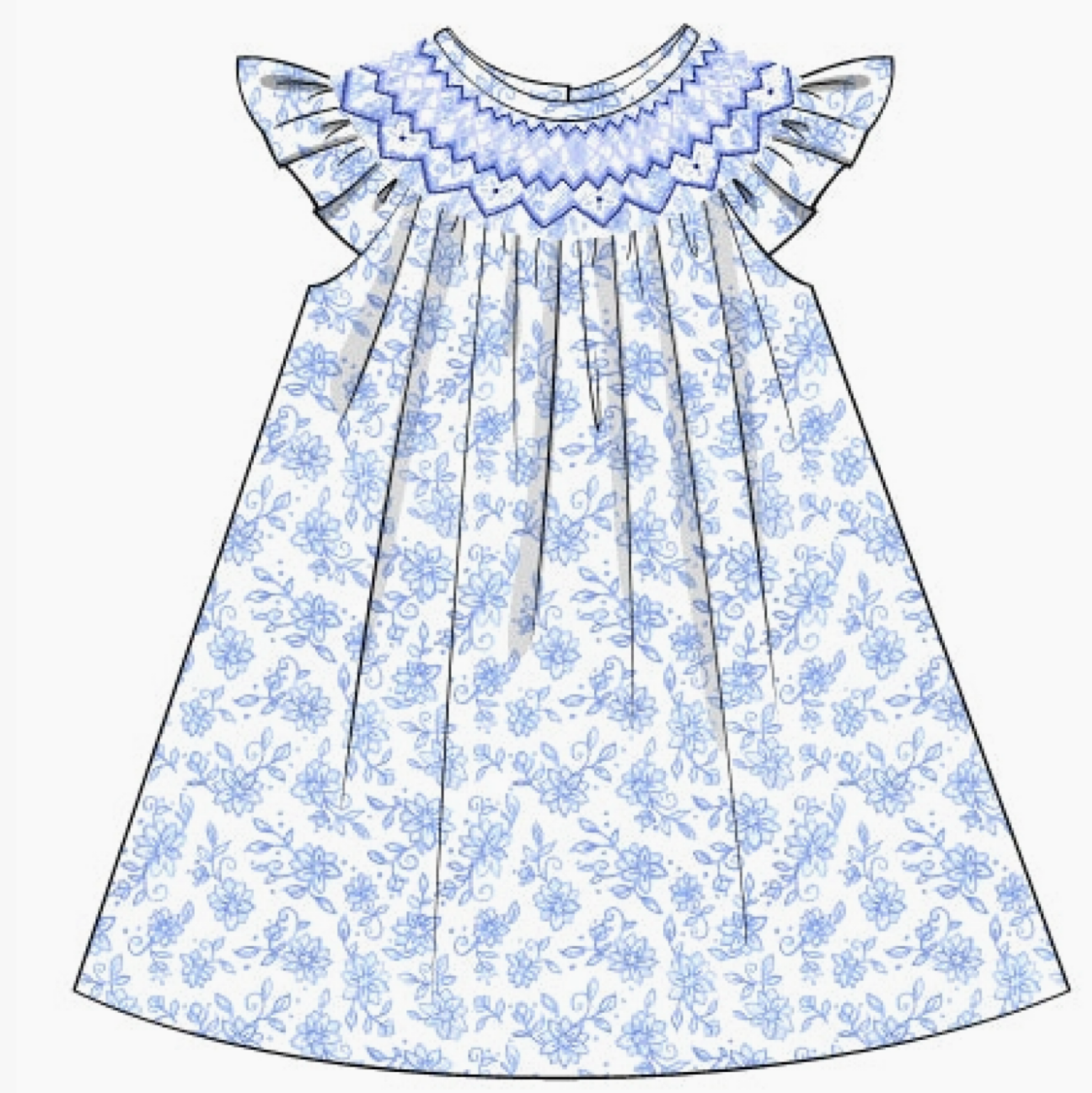 Bennie Floral - Kate Dress