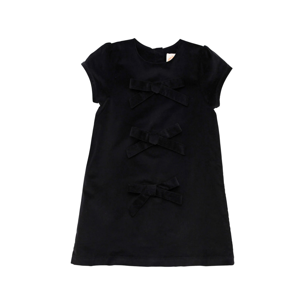 Betts Bow Dress Velveteen Newport Night Velveteen