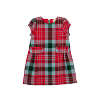Betts Bow Dress Wilson Pier Plaid Richmond Red