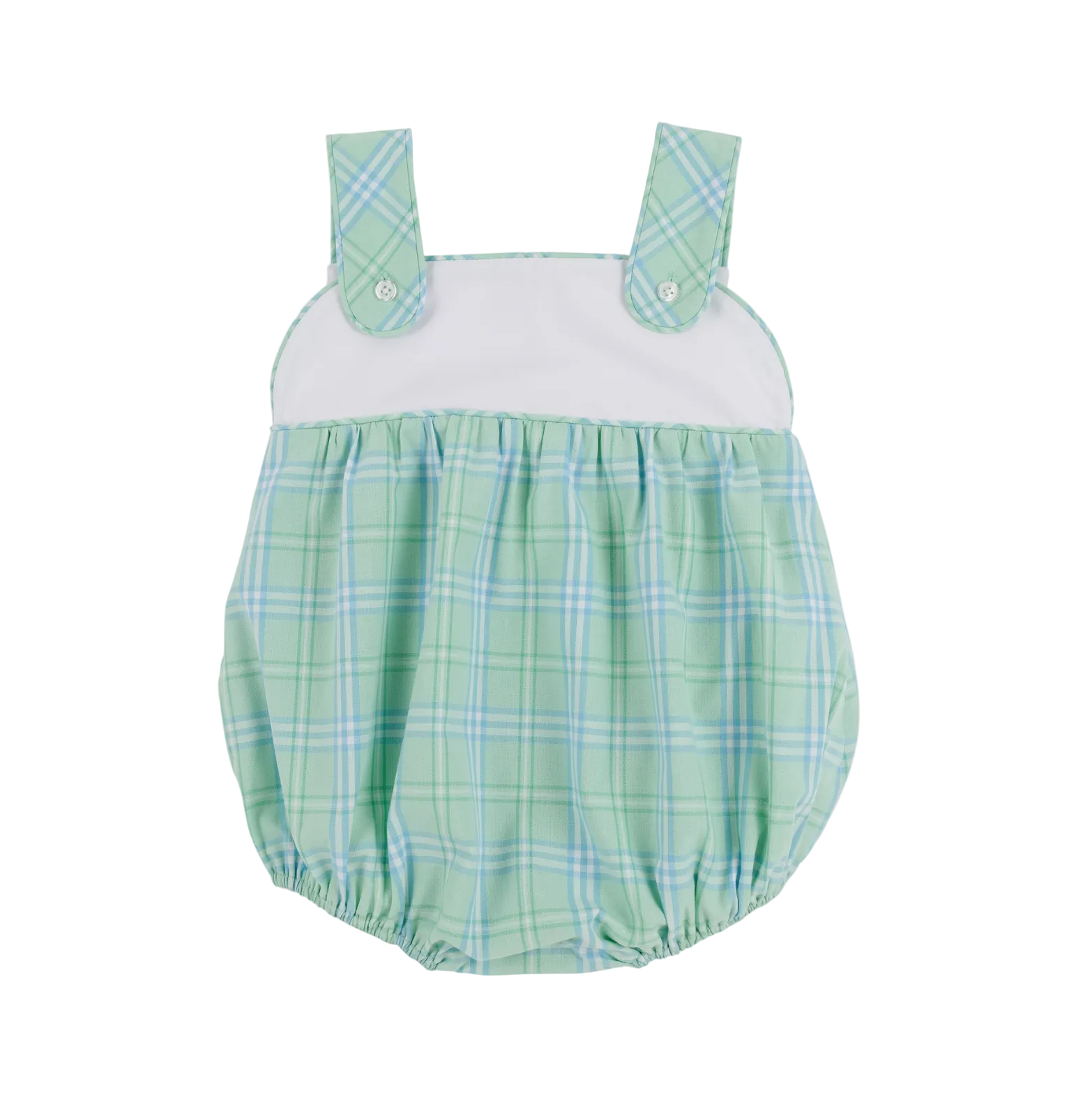 Bingham Bubble Woven Yarn Worth Ave White Pelham Bay Plaid (Green)