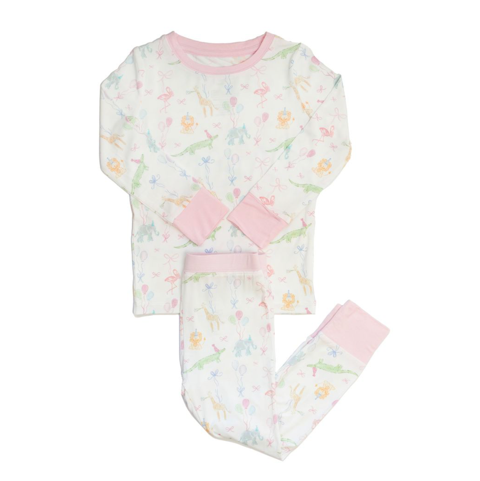Birthday Zoo Animals 2 Piece Pajama Set