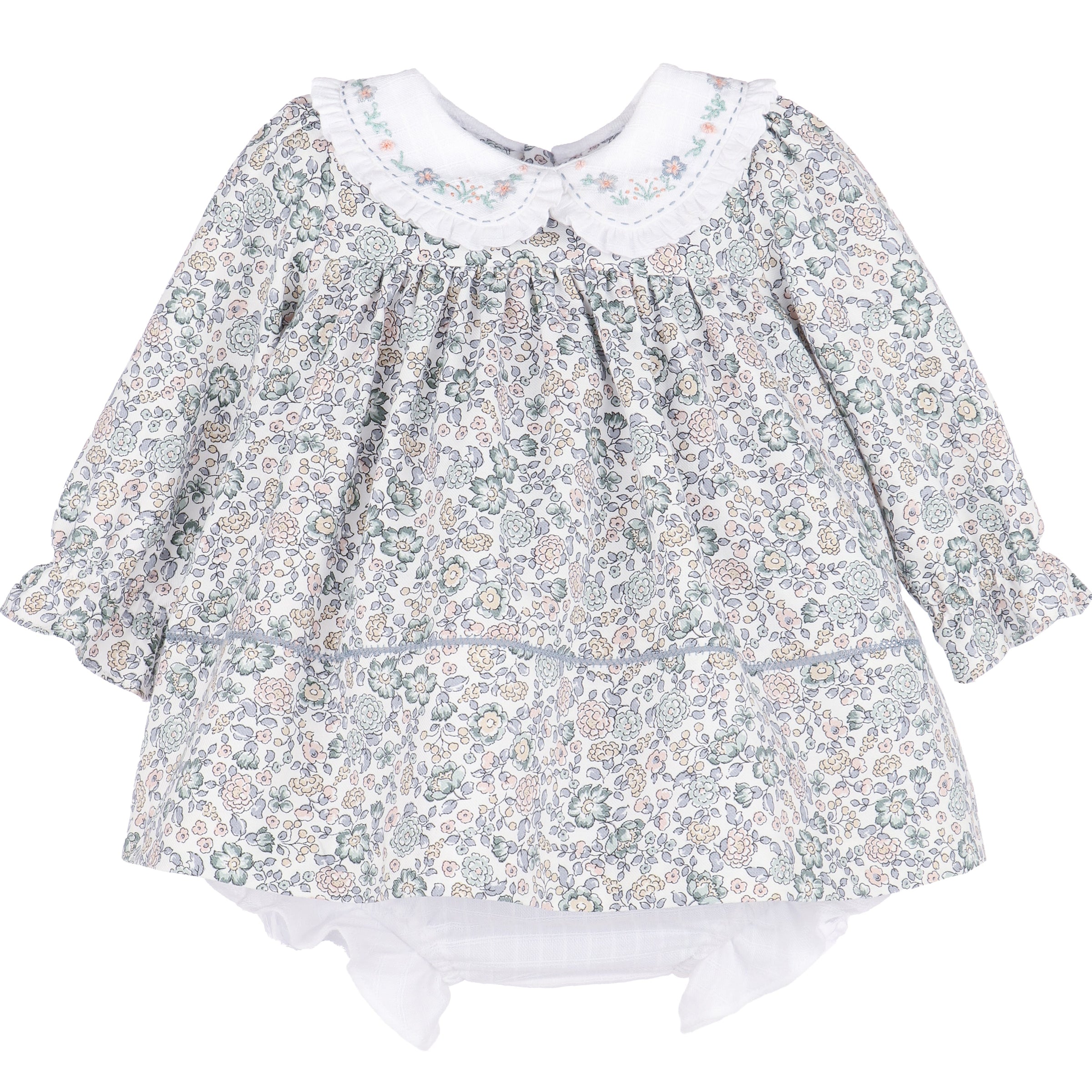 Blue Bouncy Blooms Float Dress