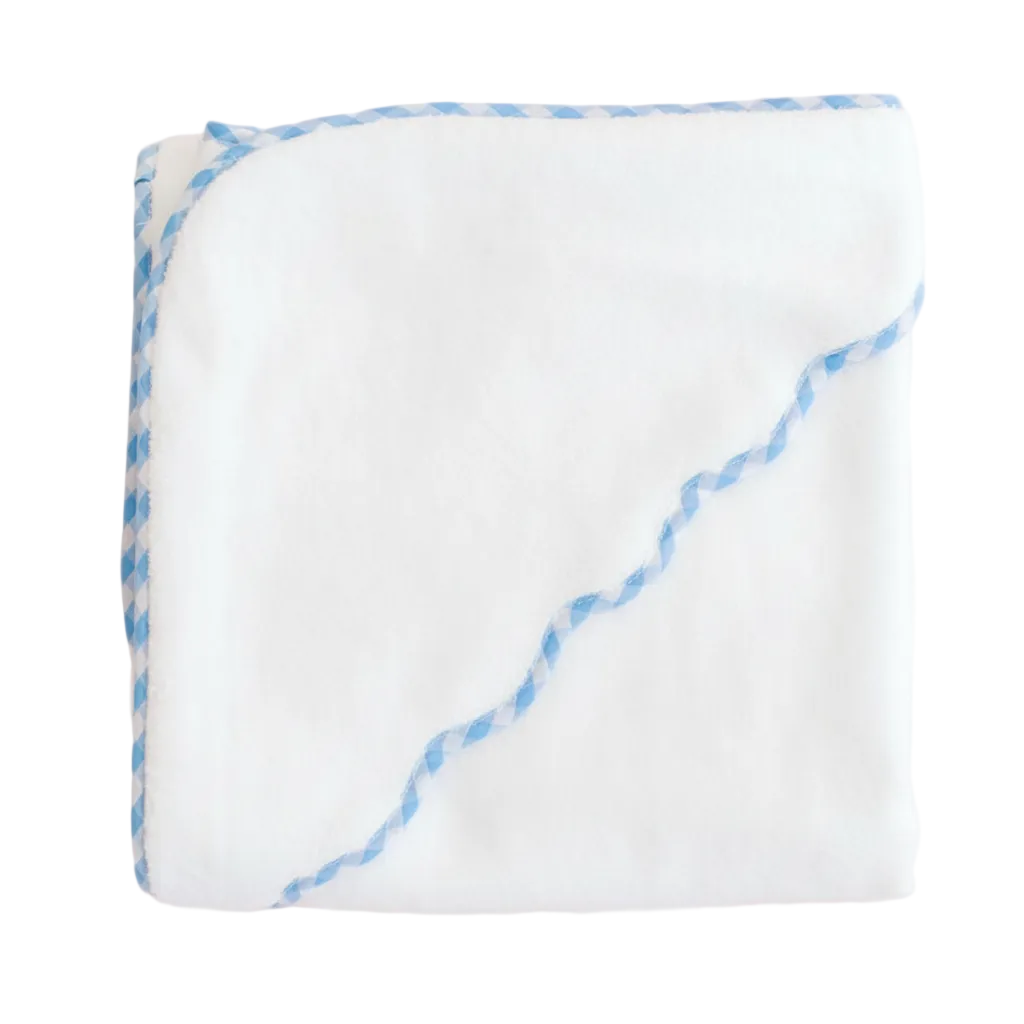 Blue Buffalo Check Hooded Towel