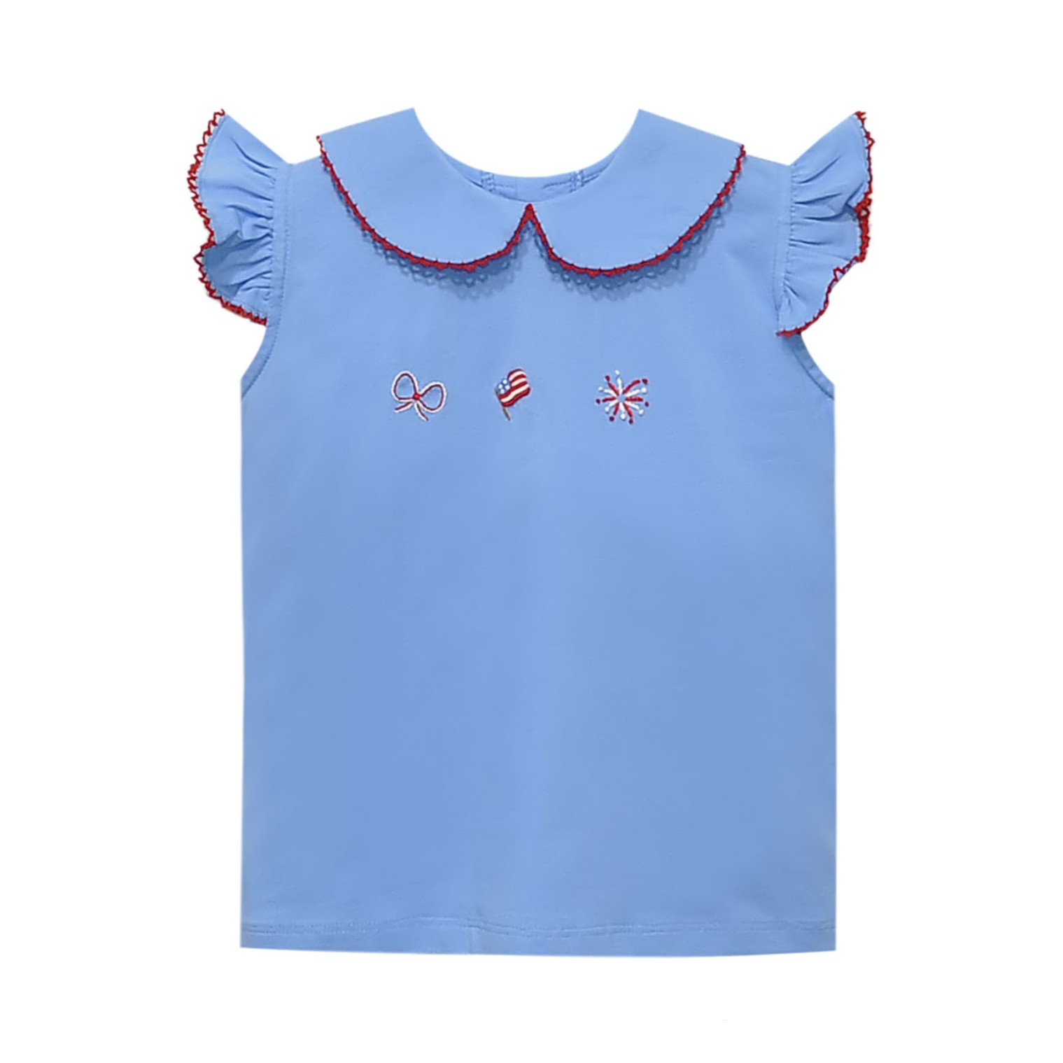 Blue Emma Red, White, and Blue Blouse