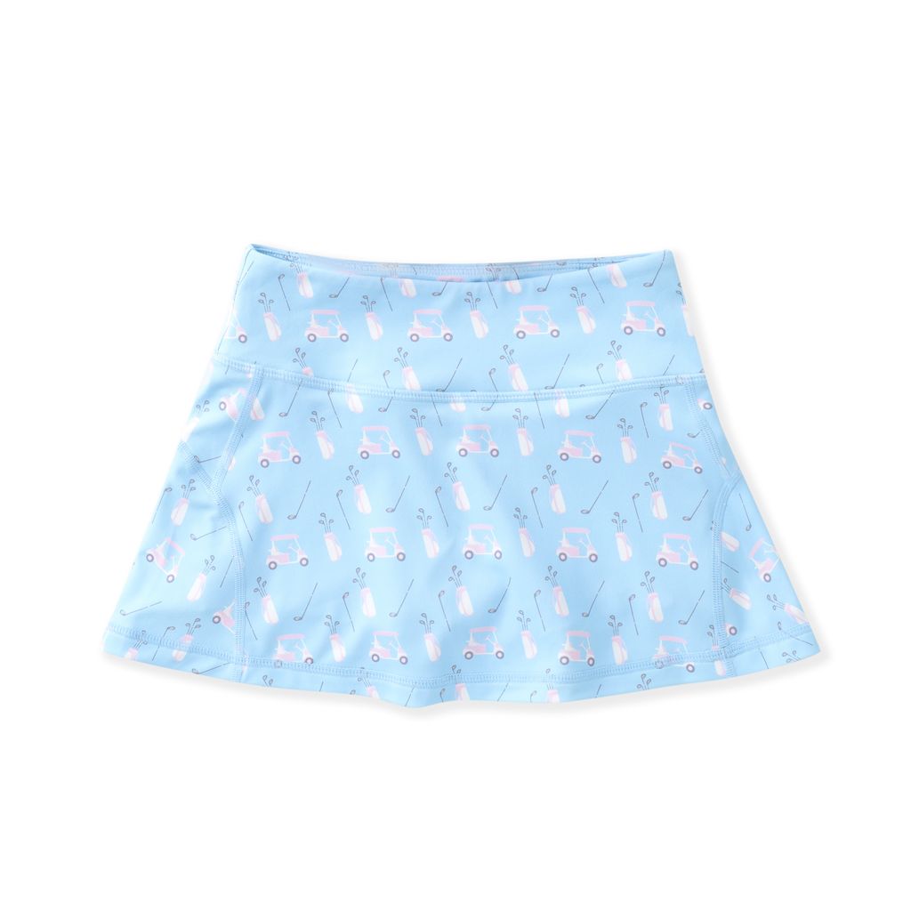 Blue Fairway Tennis Skirt
