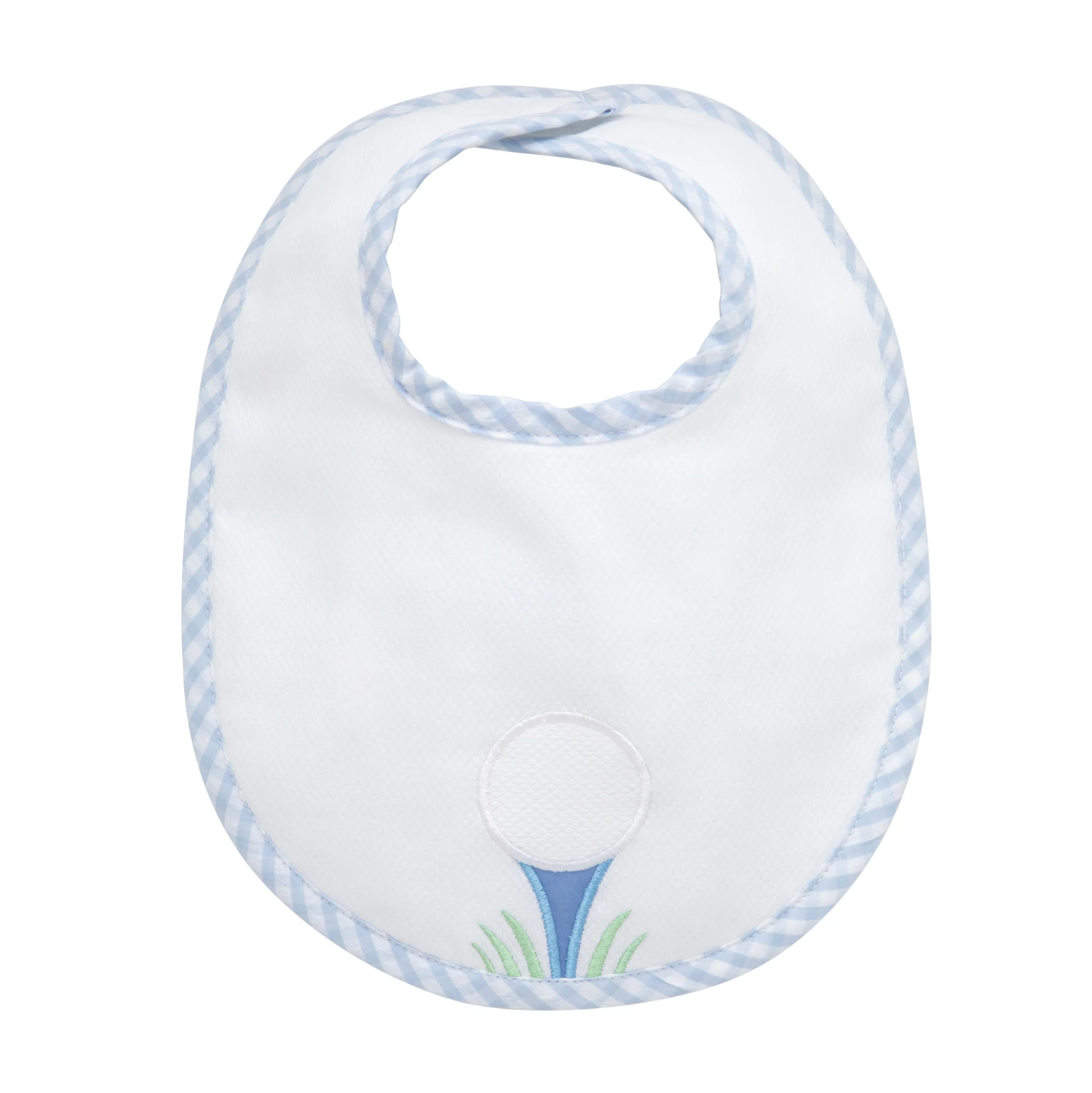 Blue Golf Applique Basic Bib