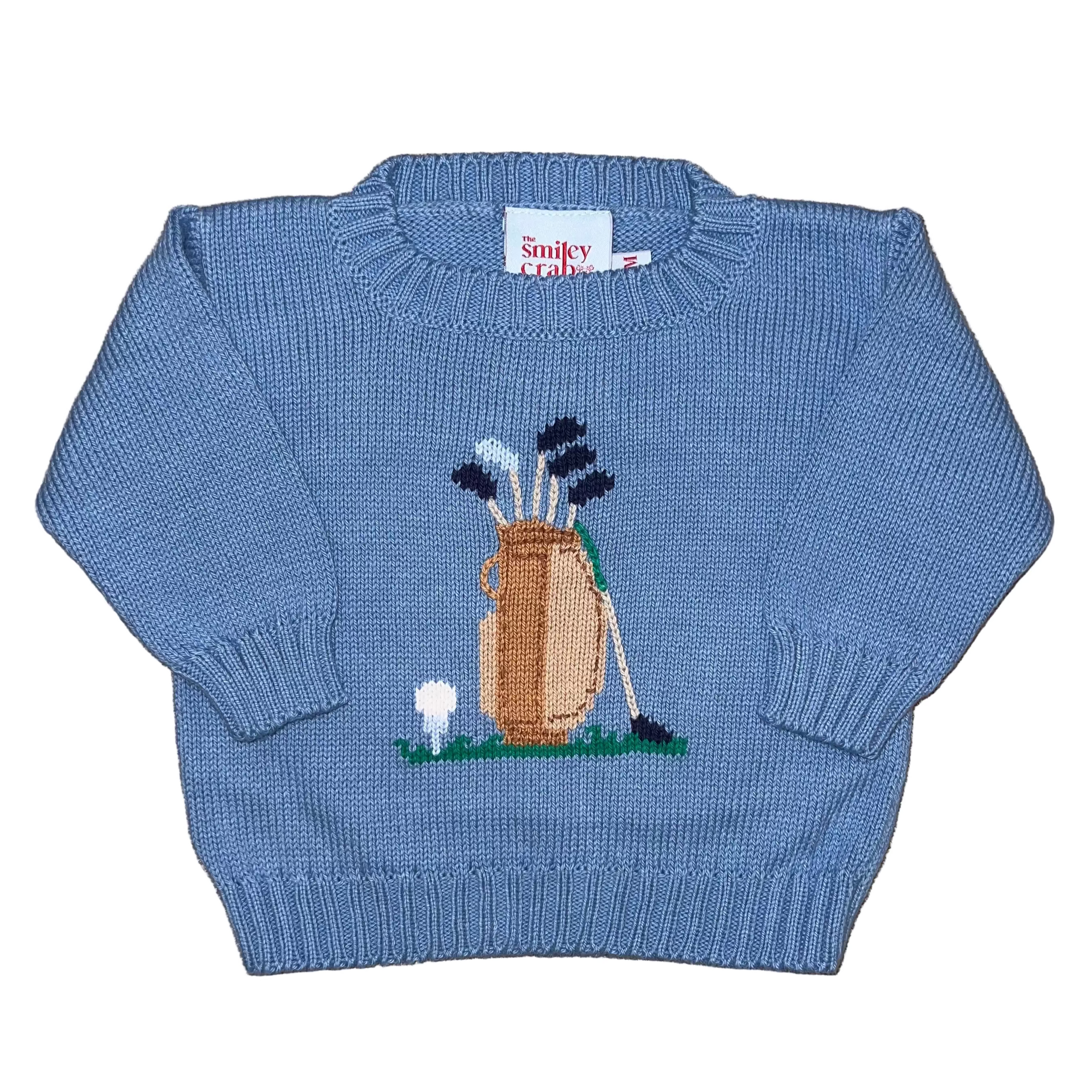 Blue Golf Bag Sweater