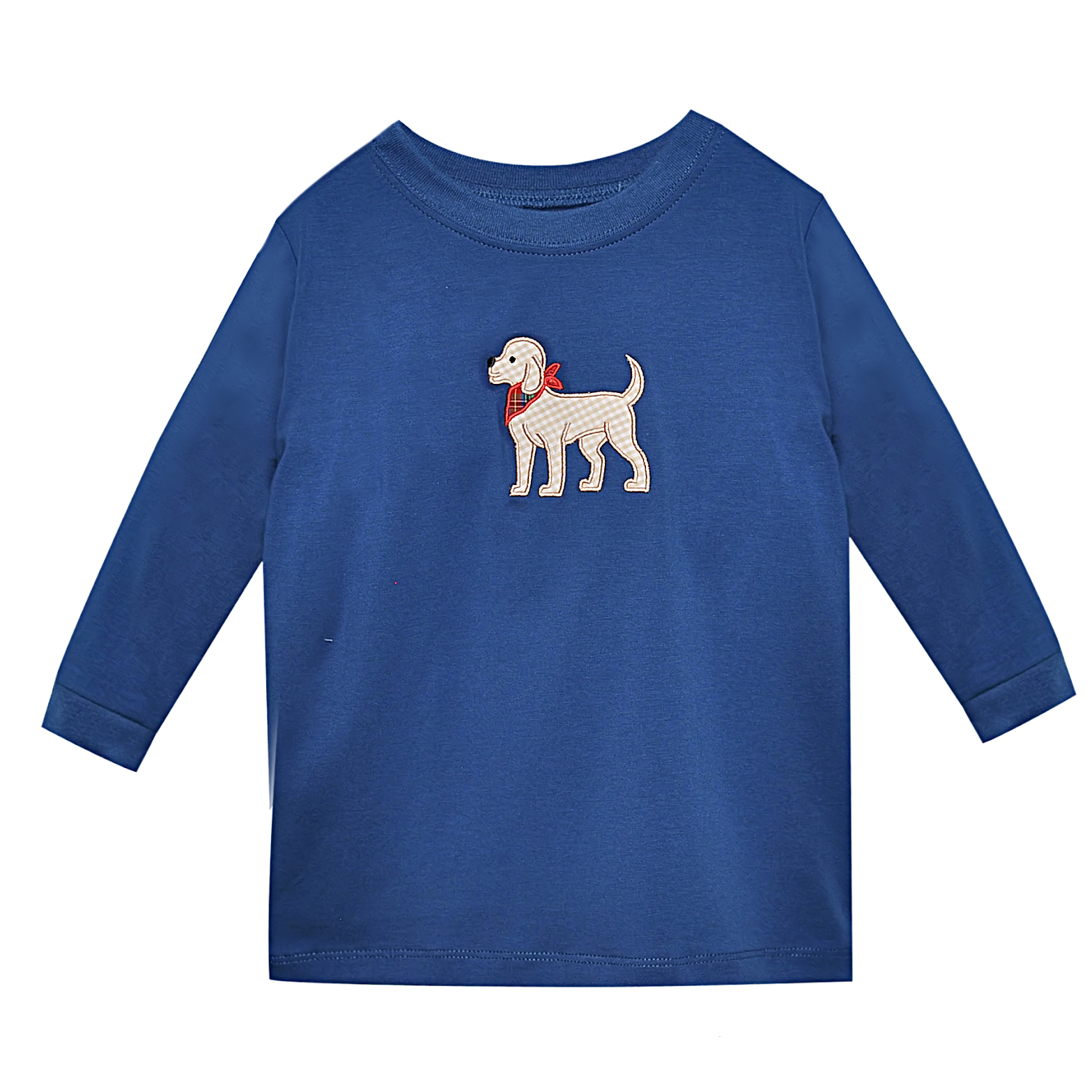 Blue Houston Shirt-Dog with Bandana