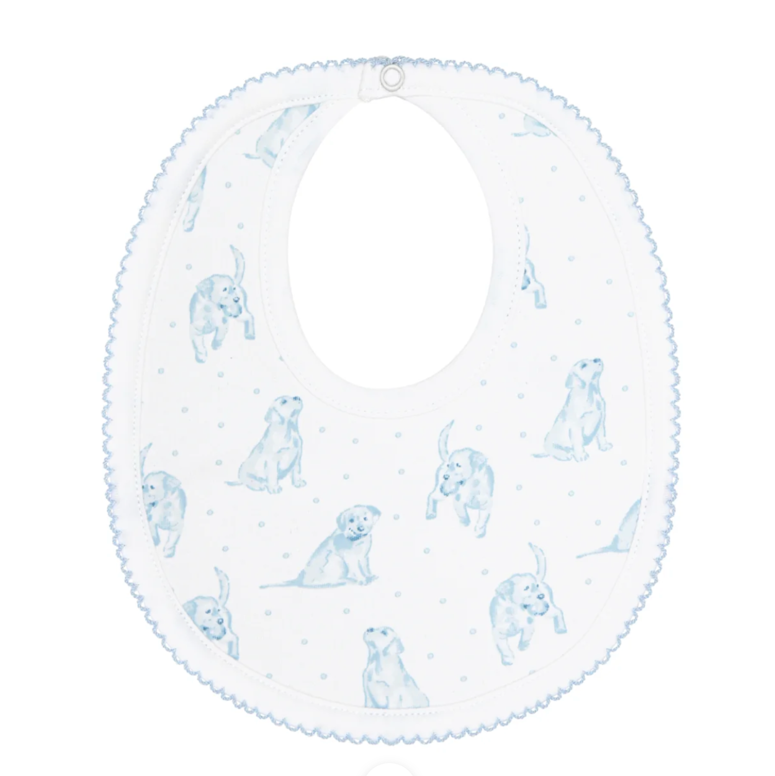 Blue Puppy Love Bib