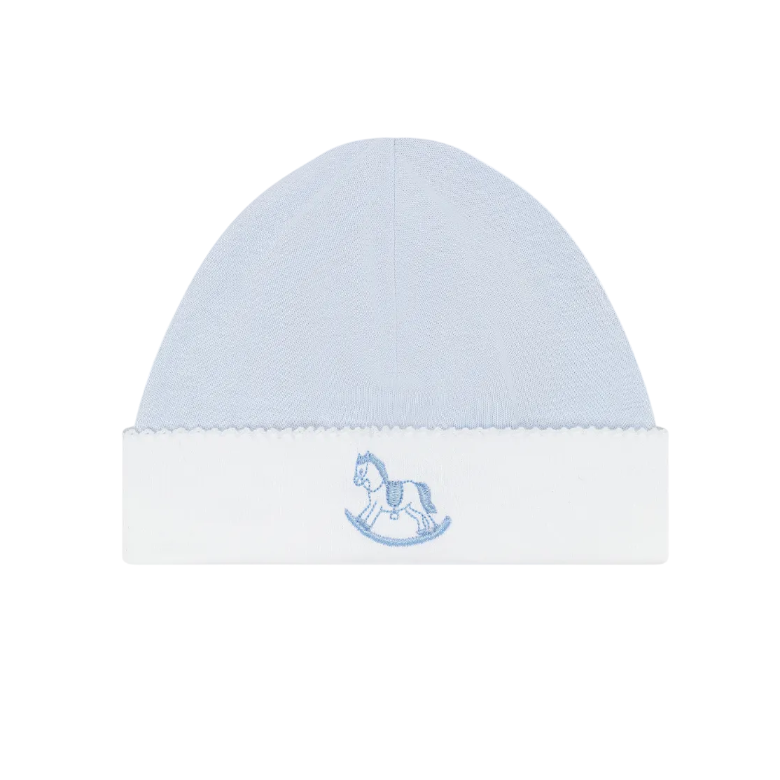 Blue Rocking Horse Embroidered Hat