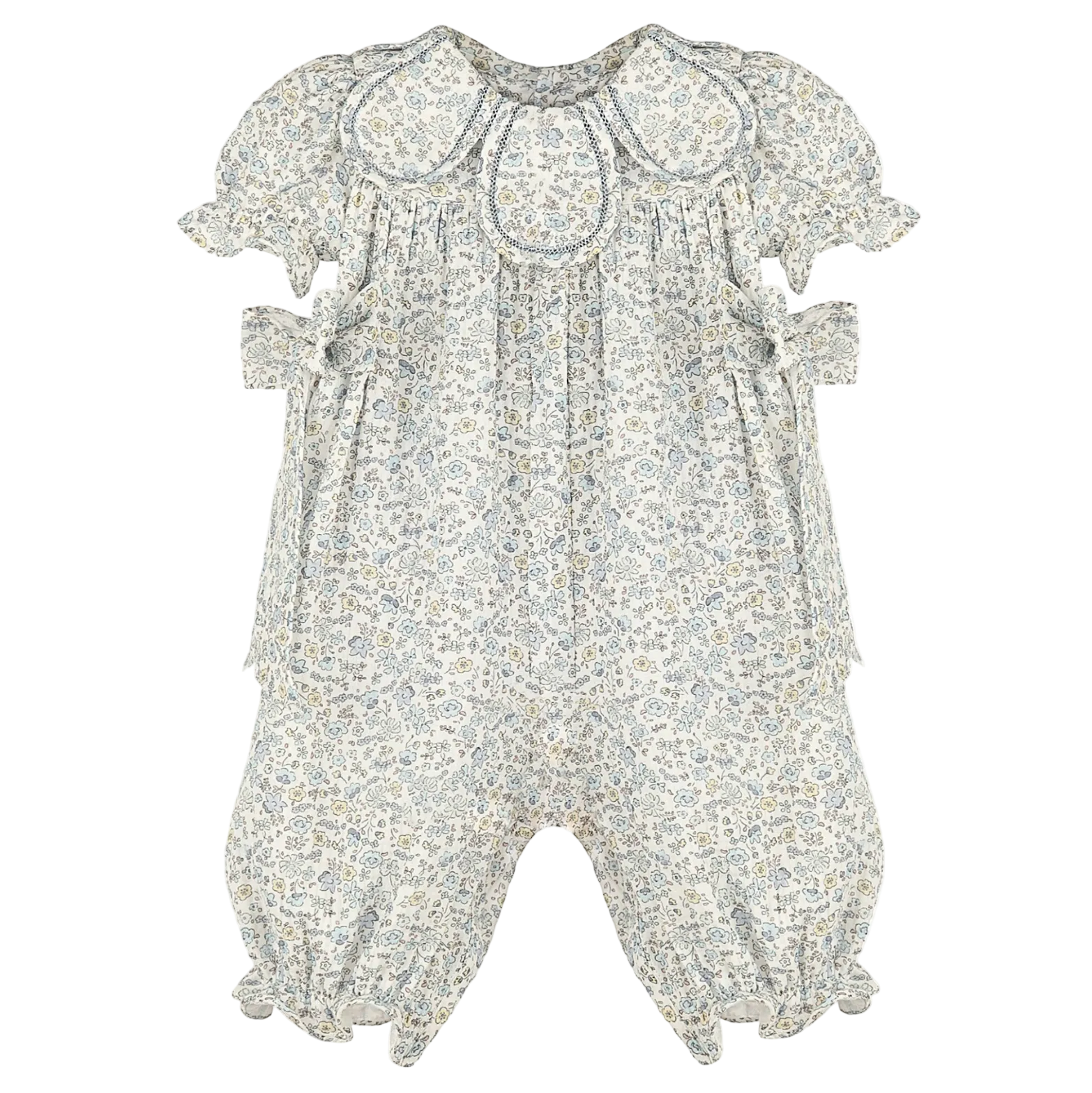Blue Whimsy Floral Petal Longall