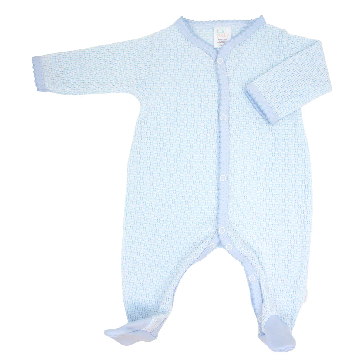 Blue with Blue Trim Footie