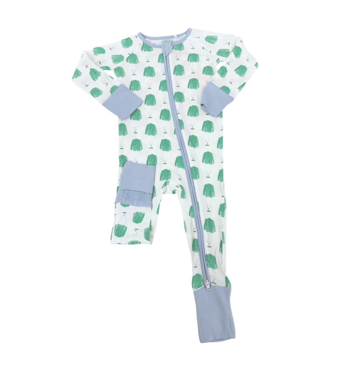 Blue Golf Jacket Footless Pajamas