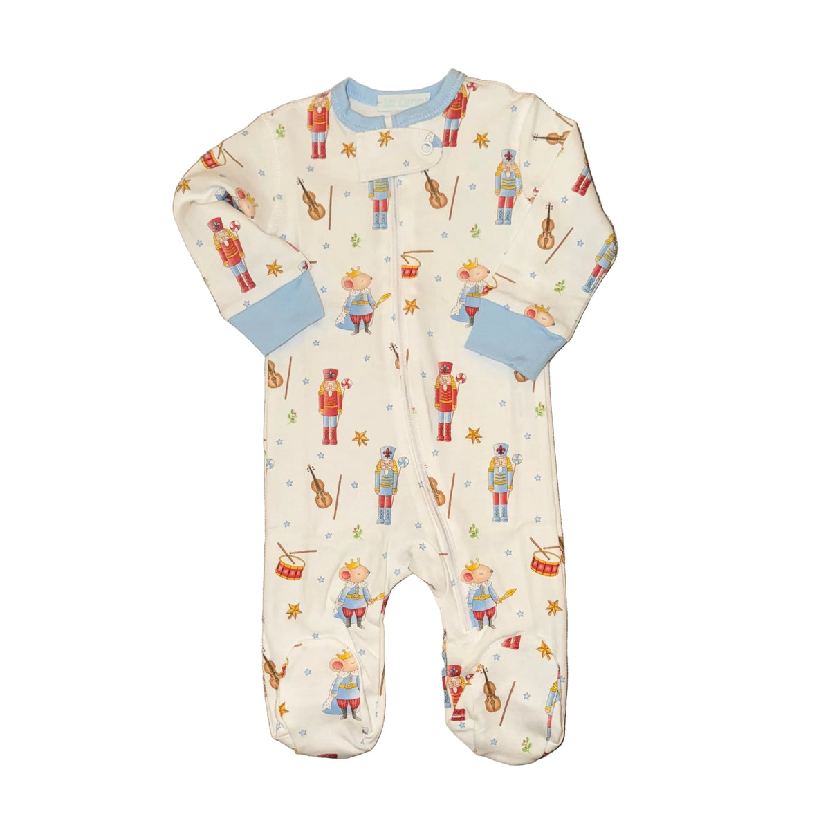 Blue Nutcracker LS Footie